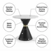 Piazza Coffee Table – Dark Grey