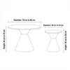 Piazza Coffee Table with Sintered Stone Top