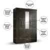 Waldrone Three Door Wardrobe – Oak