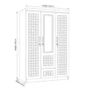 Waldrone Three Door Wardrobe – Oak