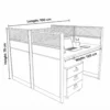 Alaska Two Person Workstation – Coffee + Grey