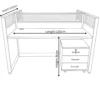 Agrohome Two Person Workstation – Coffee + Grey