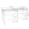 Stepaside Four Person Workstation – Coffee + Grey