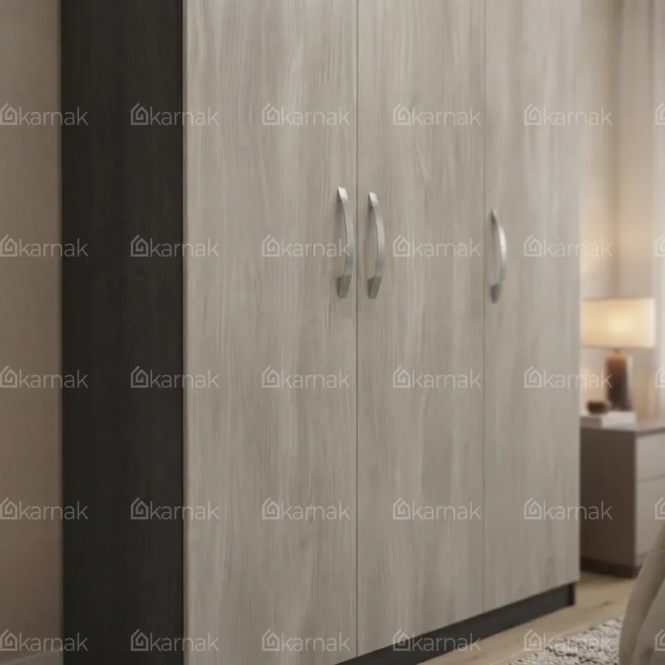 Wayfair Three Door Wardrobe – Marble + Oak…