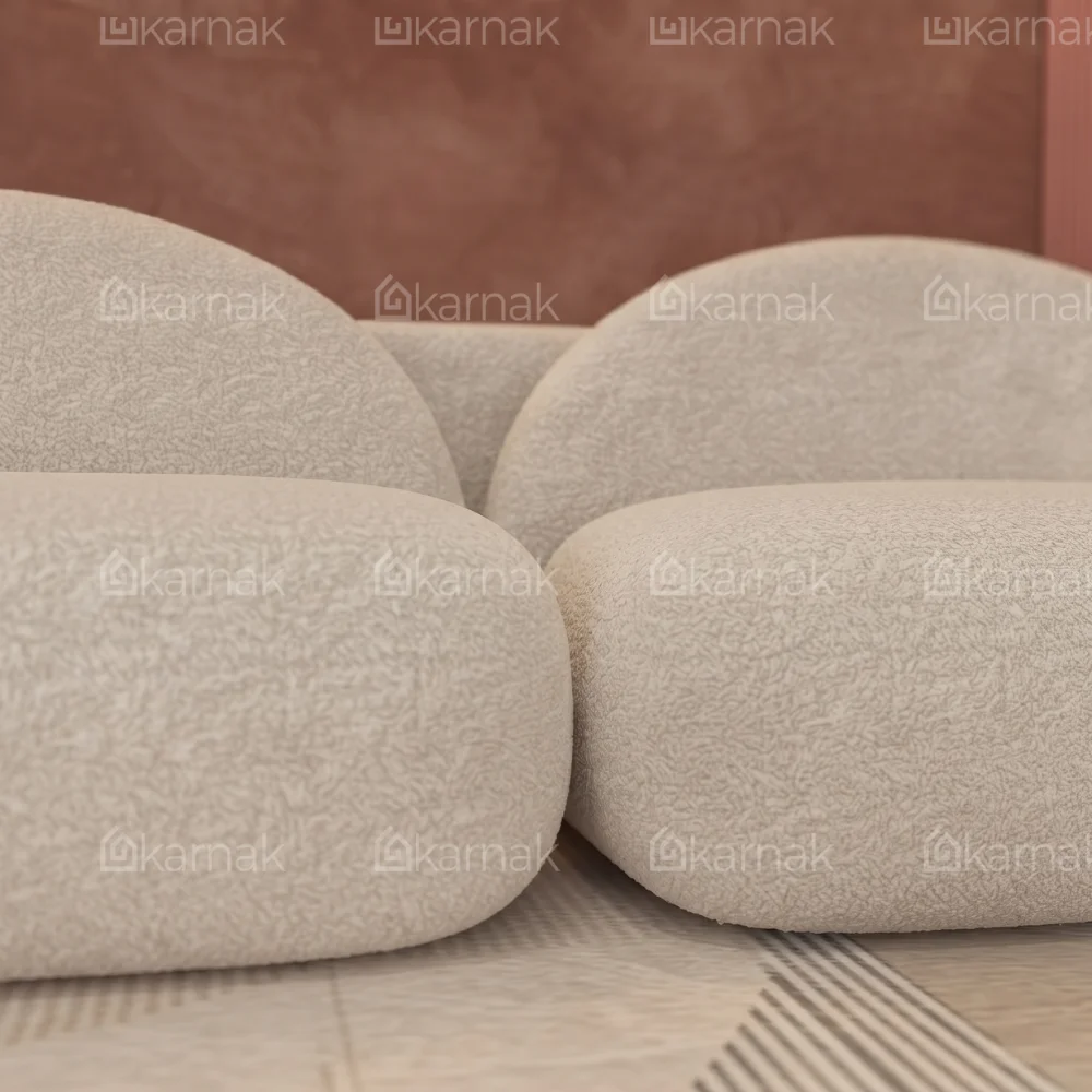 Kelvora Modern 2-Seater Sofa – Off White