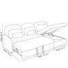 Kivano Sofa Bed With Storage – Olive