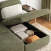 Kivano Sofa Bed With Storage – Olive