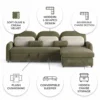 Kivano Sofa Bed With Storage – Olive