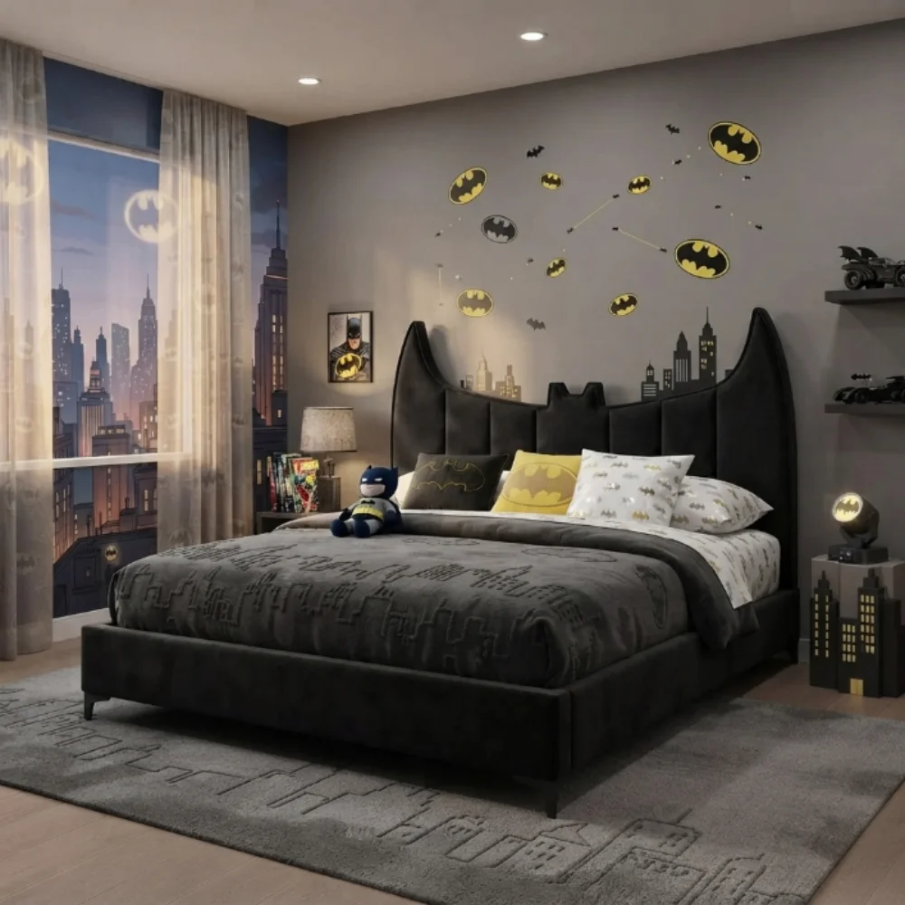 Knightix Batman Edition Kids Bed – Black