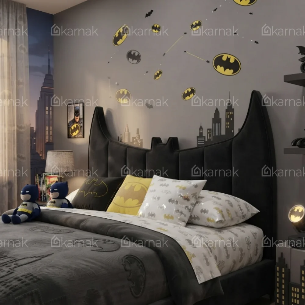 Knightix Batman Edition Kids Bed – Black