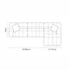 Lasara L-Shape Tufted Sofa – White