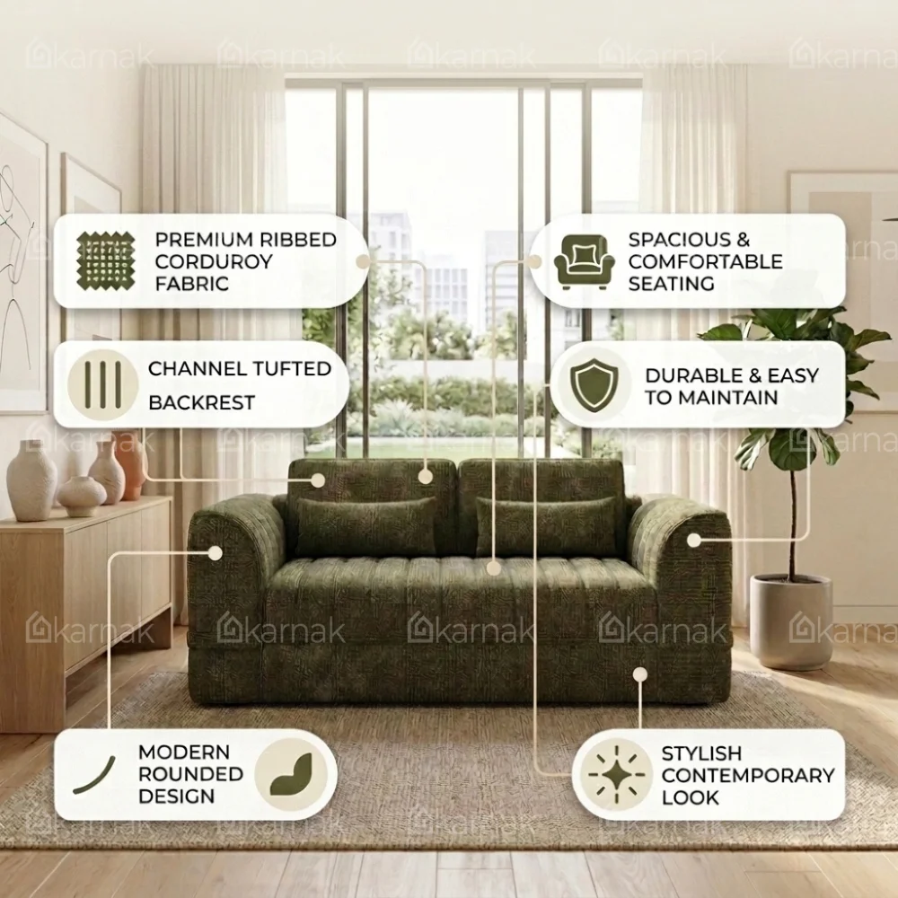 Levrona Sofa Bed – Green