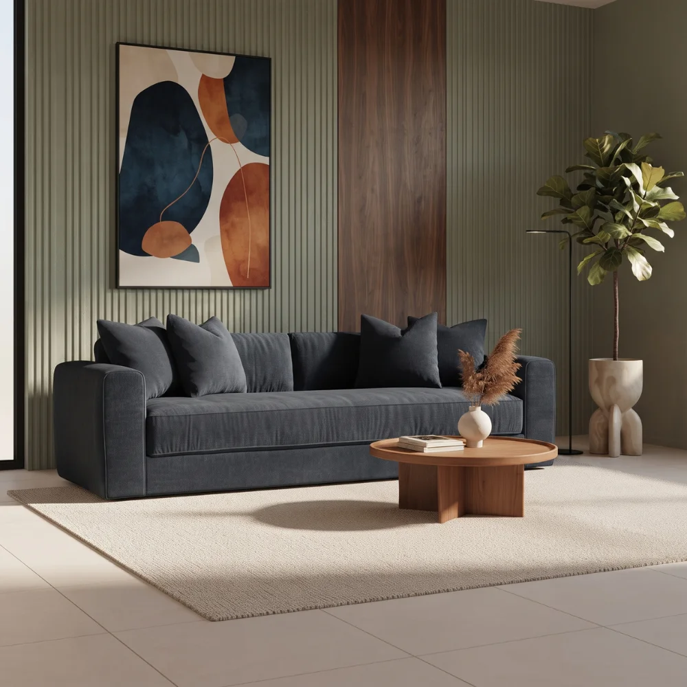 Merovian 3-Seater Sofa – Grey
