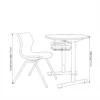 Micke Study Desk with Chair and Table – Beech
