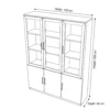 Mimi Book Cabinet – Oak + Khaki