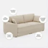 Mirvona Sofa  Bed – Beige