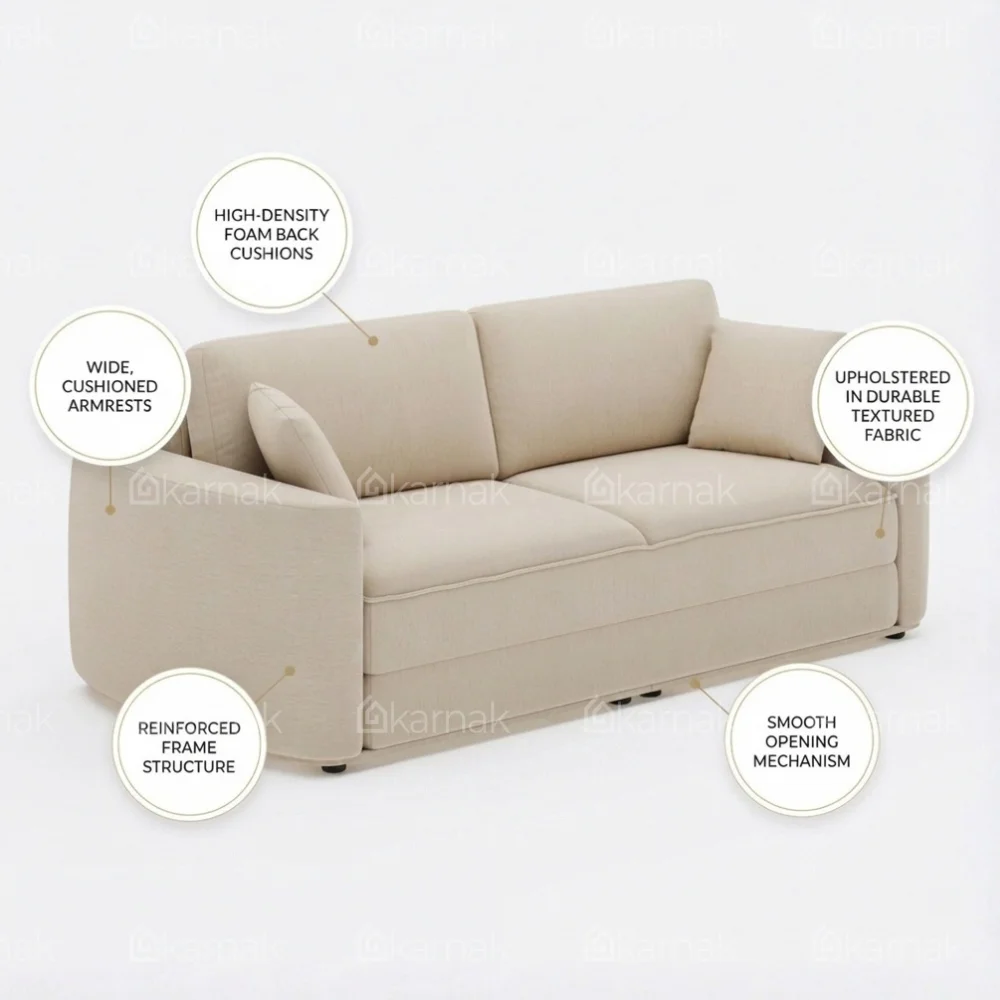 Mirvona Sofa Bed – Beige