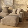 Myvoro 3-Seater Sofa + 2 Ottoman – Grey