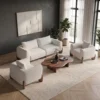 Norquza Sofa Set – 2+1+1 Seater – White