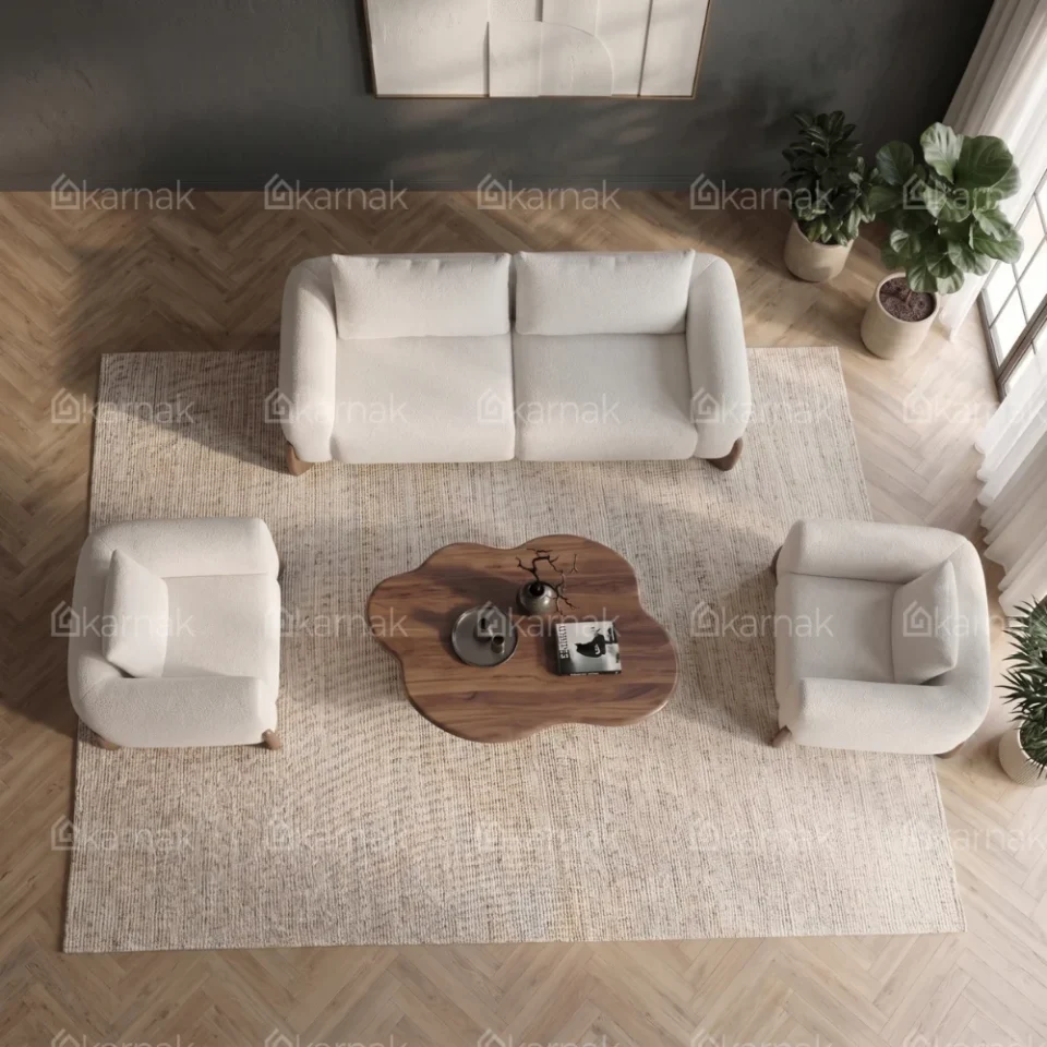 Norquza Sofa Set – 2+1+1 Seater – White…