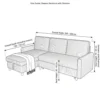 Novent 3-Seater Upholstered Sofa Bed – Black