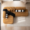 Novique L-Shape Sofa -Brown