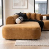 Novique L-Shape Sofa -Brown