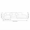 Orvessa L-Shape Sofa – Off White