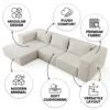 Ravento 3-Seater Sofa – Off White