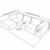 Ravento 3-Seater Sofa – Off White