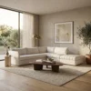 Rovessa L-Shape Sofa – Off White