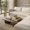 Rovessa L-Shape Sofa – Off White