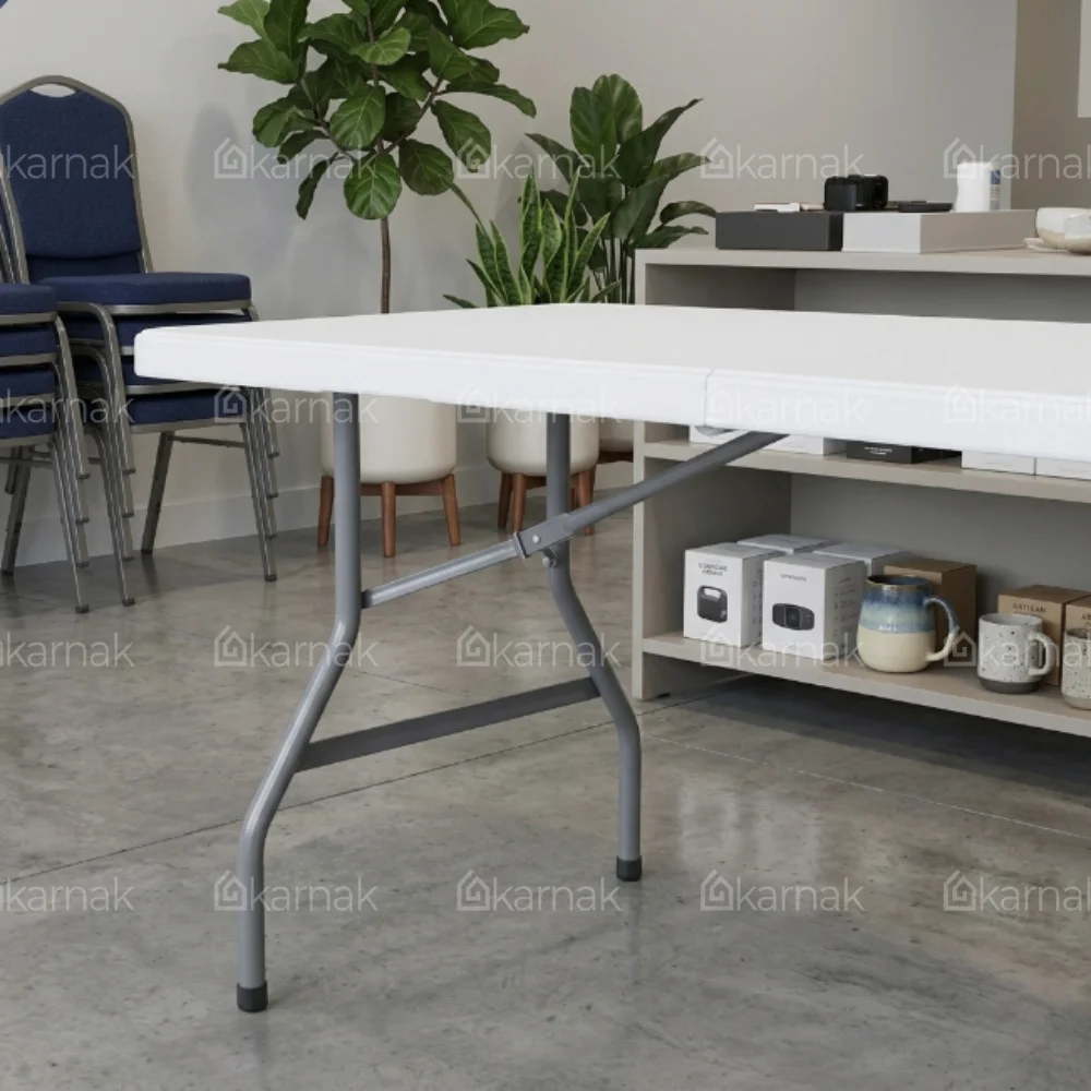 Skubb Rectangular Folding Table – White