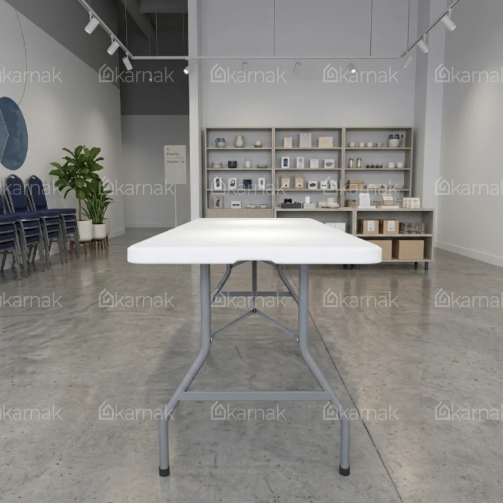 Skubb Rectangular Folding Table – White