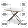Skubb Square Folding Table – White