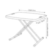 Skubb Square Folding Table – White