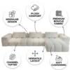 Solvex L-Shape Sofa – Off White