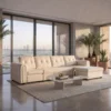 Solvix 4-Seater Sofa Bed – Cream