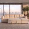 Solvix 4-Seater Sofa Bed – Cream