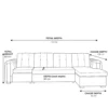Solvix 4-Seater Sofa Bed – Cream