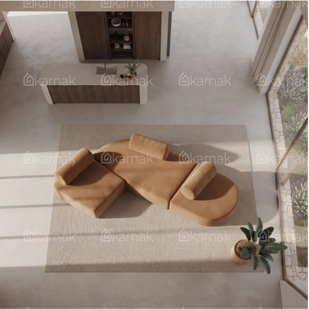 Torvexa 3-Seater Sofa – Brown