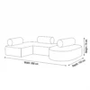 Torvexa 3-Seater Sofa – Brown