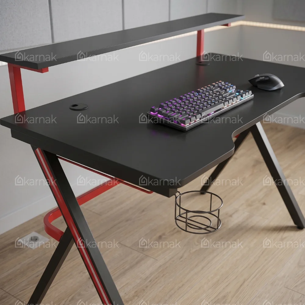 Tribesign Large Gaming Table – Black
