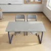Trotten Study Desk with Two Chairs and One Table – Blue