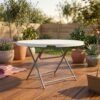 Turkish Round Folding Table – White