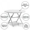 Turkish Round Folding Table – White
