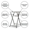 Turkish Round Folding Table – White
