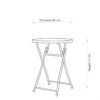 Turkish Round Folding Table – White