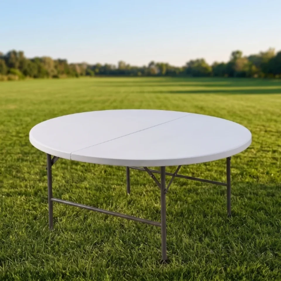Turkish Round Folding Table – White…