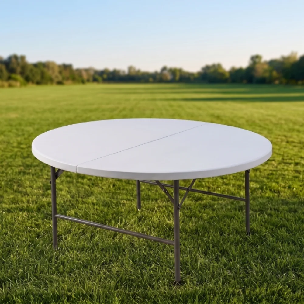 Turkish Round Folding Table – White